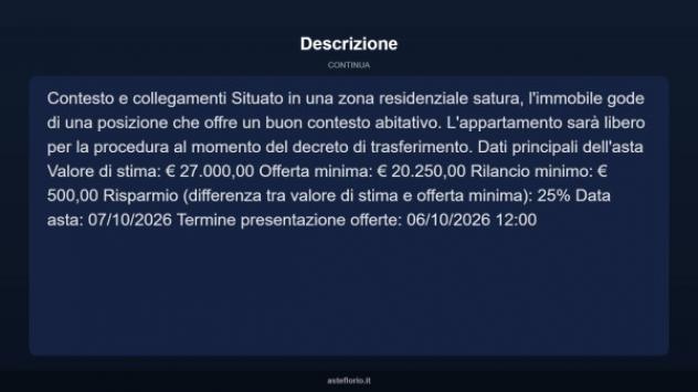 Immobile in asta di 37 m² in vendita a Città Sant'Angelo - Foto 6