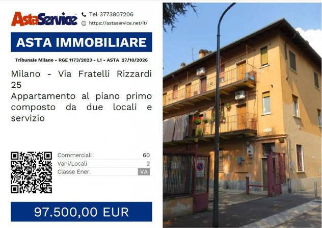 1173/2023 1 MI - Tribunale Milano - RGE 1173/2023 - L1 - ASTA 27/10/2026