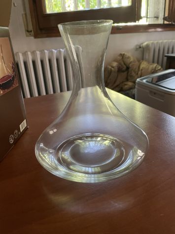 Lotto 3 decanter vino in vetro – 2 nuovi + 1 in omaggio - Foto 2