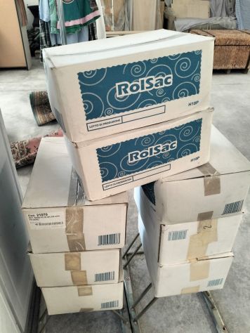 Stock n.8 cartoni sacchi neri 50×60 rolsac 8000 sacchetti
