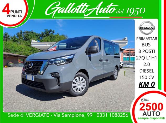 Nissan Primastar L1H1 Bus 8 POSTI+IVA-NESSUN OBBL. FIN.