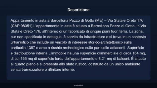 Immobile in asta di 155 m² in vendita a Barcellona Pozzo di Gotto - Foto 3
