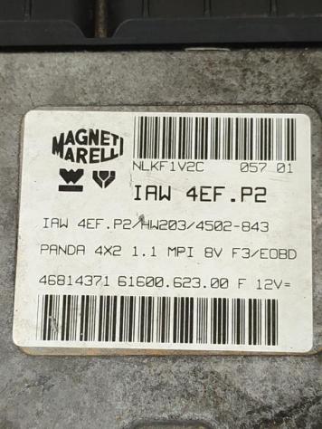 CENTRALINA MOTORE FIAT Panda 1° Serie IAW4EFP2 46814371 187A1000 benzina 1108 (8003) - Foto 2