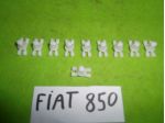 Mollette clip fissaggio modanature profili fiancate laterali Fiat 850 special
