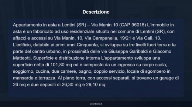Immobile in asta di 101 m² con più di 5 locali e box auto in vendita a Lentini - Foto 16