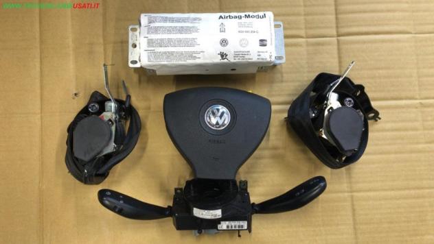 DISPOSITIVO AIR-BAG lato guida KIT VOLANTE TRIANGOLARE 1SP. ATTACHI PLAST. + PASS 1SP. + 2 CINTURE 5P + DEVIOSGANCIO VOLKSWAGEN POLO (9N) 999-U42655 C