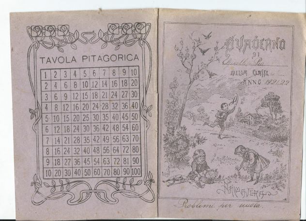 6 copertine di quaderni antichi - Secolo scorso anni'20 - Foto 3