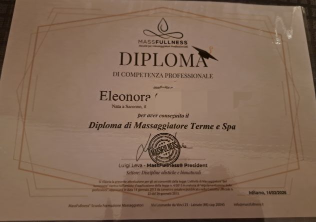 ELEONORA X VERI MASSAGGI PROFESSIONALI Da 50/60€ x 30 min 80€ un'ora! - Foto 4 Tel:3517445937