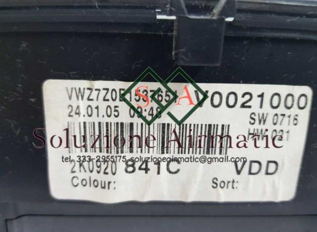 Volkswagen Caddy 1.9 quadro strumenti 2K0920841C - Foto 3