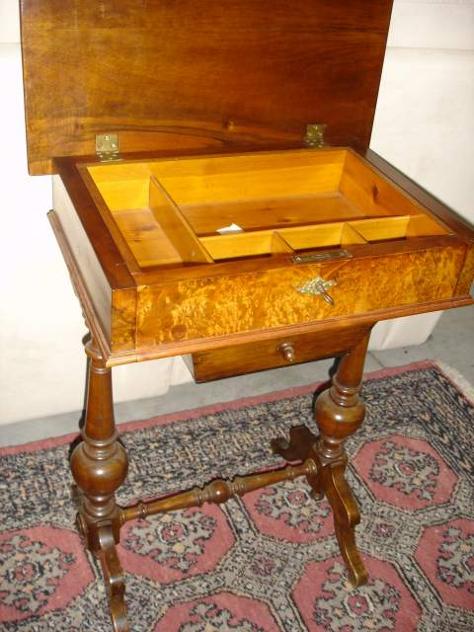 Tavolino da lavoro antiquariato - Foto 2