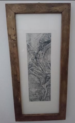 COPPIA DI QUADRI A STAMPA CON CORNICE FATTA A MANO - Foto 2