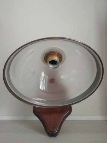 Lampadario in ottone e legno - Foto 5