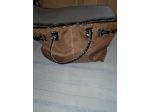 BORSA RETTANGOLARE  DA DONNA DI COLORE  MARRONE  E NERO