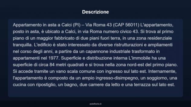 Immobile in asta di 84 m² in vendita a Calci - Foto 5