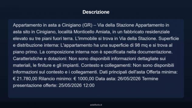 Immobile in asta di 98 m² in vendita a Cinigiano - Foto 14