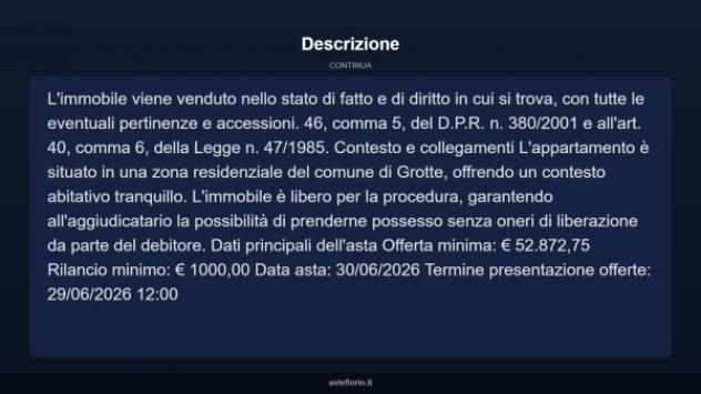 Immobile in asta di 90 m² in vendita a Grotte - Foto 9