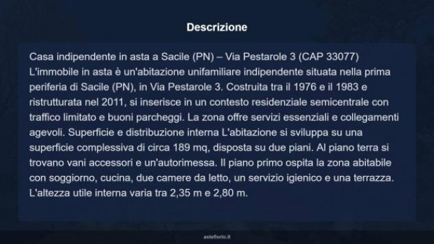 Immobile in asta di 189 m² con più di 5 locali e box auto in vendita a Sacile - Foto 15