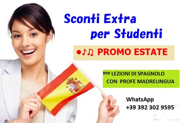 📢 📚LEZIONI DI SPAGNOLO. Sconto Extra per Studenti . Promo estate 2026
