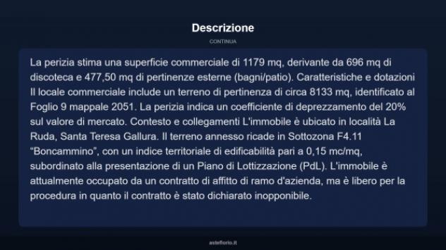 Immobile in asta di 1654 m² in vendita a Santa Teresa Gallura - Foto 4