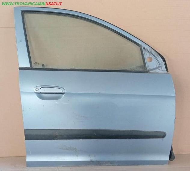 PORTA ANT.D. AZZURRO CHIARO MET. C/ALZ. E SERR. c/blocc. chiavi  Carrozzeria  Lamierati esterni  Porte  Porta ant. dx. KIA - PICANTO - 01-03-2004 - 01