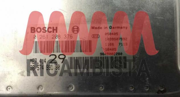 0261208376 9657499180 Citroen C4 1.6 centralina motore Bosch - Foto 2