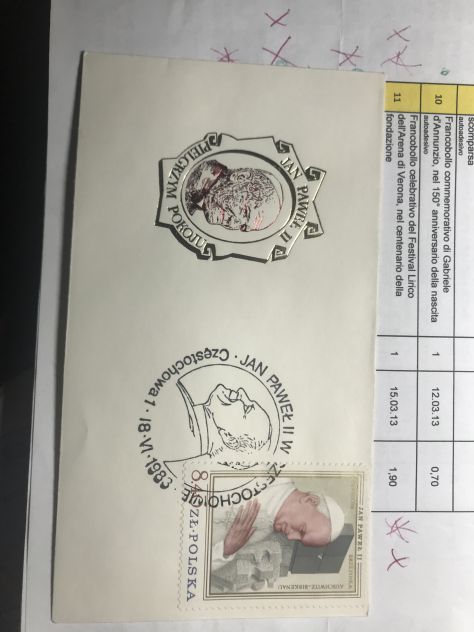 16 buste polacche dedicate al viaggio apostolico del S.S. Giovanni Paolo II - Foto 3