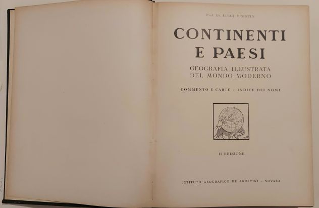 Continenti e paesi.Geografia illustrata Prof.Dr.Luigi Visintin De Agostini,1955 - Foto 2