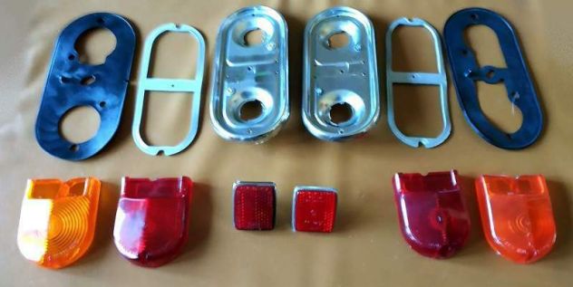 Fanali posteriori Fiat 1300 1500 Abarth 1000 coppia usati ricondizionati - Foto 2