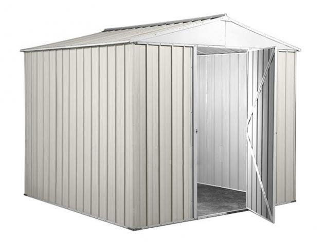 Box in Acciaio Zincato Casetta da Giardino in Lamiera 2.75 x 1.75 m x h2.12 m - 87 KG – 4.81 metri quadri - BIANCO - Foto 3