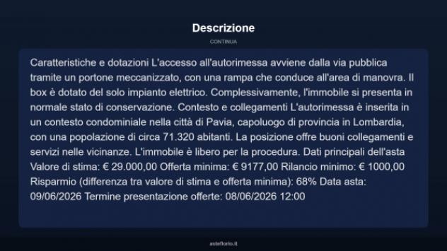 Immobile in asta di 28 m² in vendita a Pavia - Foto 8