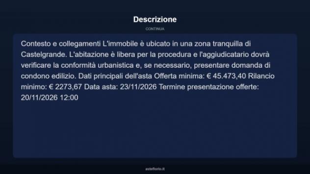 Immobile in asta di 61 m² in vendita a Castelgrande - Foto 14