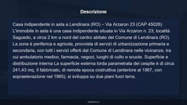 Immobile in asta di 241 m² con più di 5 locali in vendita a Lendinara - Foto 4