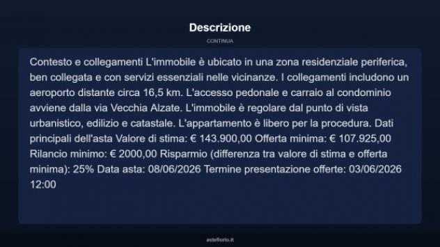 Immobile in asta di 89 m², box auto doppio in vendita a Oleggio - Foto 13
