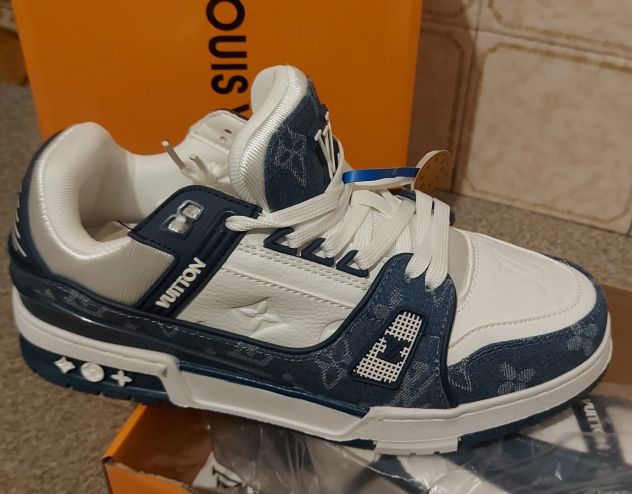 scarpe Louis Vuitton sneaker Trainer LV - Foto 2