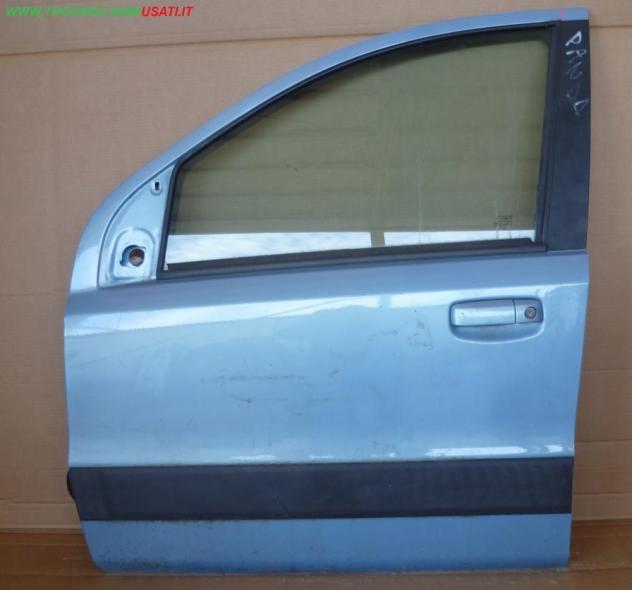 PORTA ANT.S. AZZURRO MET. (No scendente) 999-U61103 Carrozzeria  Lamierati esterni  Porte  Porta ant. sx. FIAT - PANDA - 2003  2011
