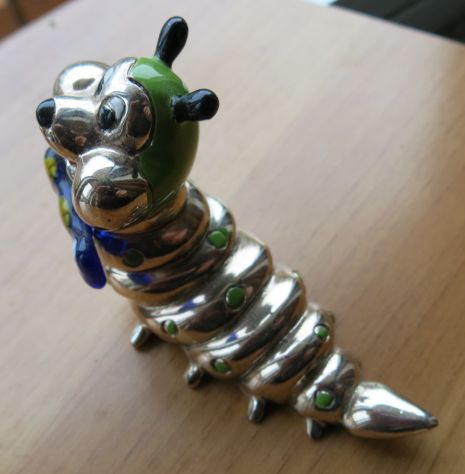 SOPRA MOBILE PICCOLO DRAGO LAMINATO D'ARGENTO - - Foto 2