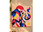 Quadro fatto a mano Elefante Pop-art moderno
