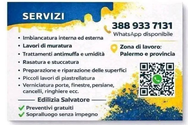 Imbianchino indoratore muratore