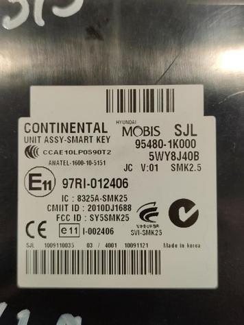 CENTRALINA KEYLESS HYUNDAI iX20 Serie 95480-1K000 D4FC diesel 1396 (1019) - Foto 2
