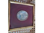 Quadro miniatura francese vintage , soggetto deliziosa