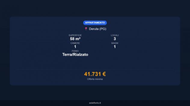 Immobile in asta di 58 m² in vendita a Deruta - Foto 16