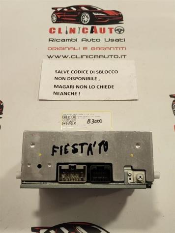 LETTORE CD FORD Fiesta 6° Serie 8A6T-18C815-BN RTJB (0817) - Foto 2
