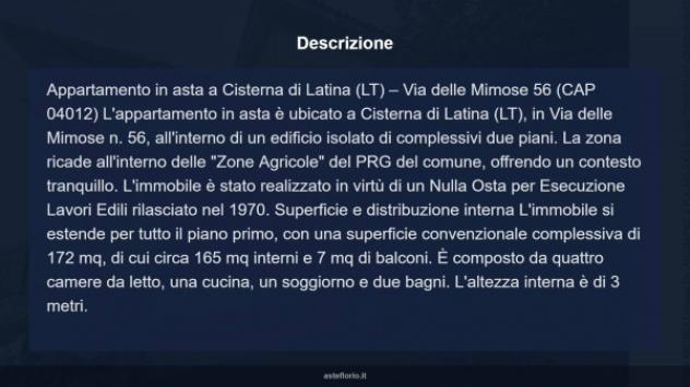 Immobile in asta di 165 m² con più di 5 locali in vendita a Cisterna di Latina - Foto 12