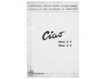 Catalogo ricambi Ciao C7 C9 Boxer prima serie