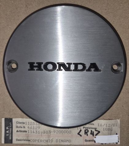 11431-383-920 - COPERCHIO DINAMO ORIGINALE NUOVO per HONDA CB 125
