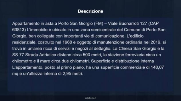 Immobile in asta di 148 m², box auto in vendita a Porto San Giorgio - Foto 18
