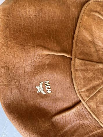 MCM borsa donna in pelle martellata brandy - Foto 2