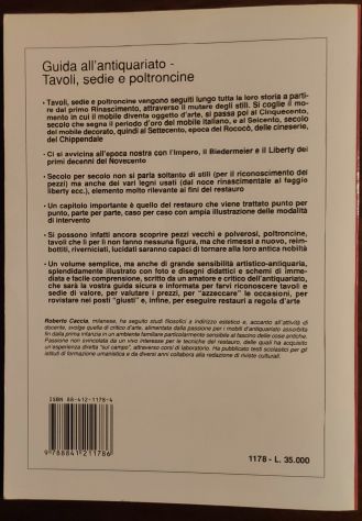 GUIDA ALL'ANTIQUARIATO TAVOLI SEDIE POLTRONCINE. - Foto 9