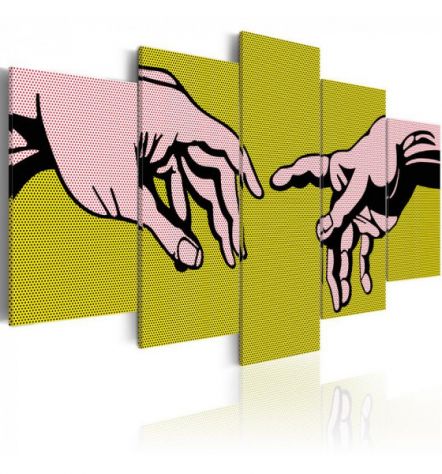 Quadro La Creazione Di Adamo Cm. 100x50 E 200x100 ARREDALACASA