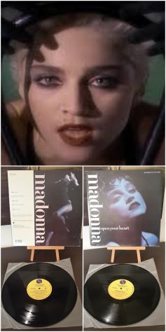 MADONNA, open your heart, 45 RPM, Canada Sire 92 05970 CR.
